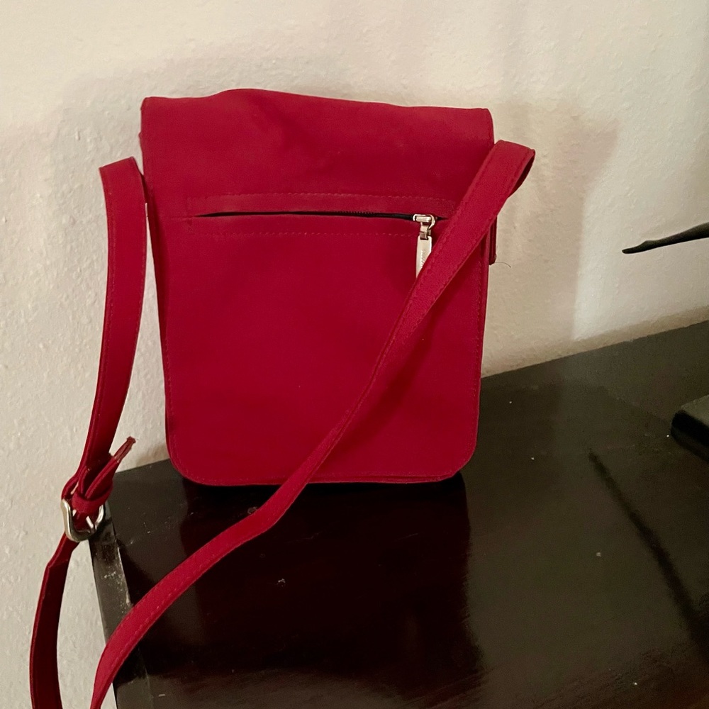 - Red north south  nylon  Bag